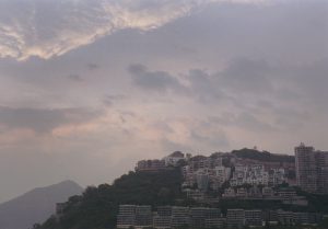 香港の夕日
